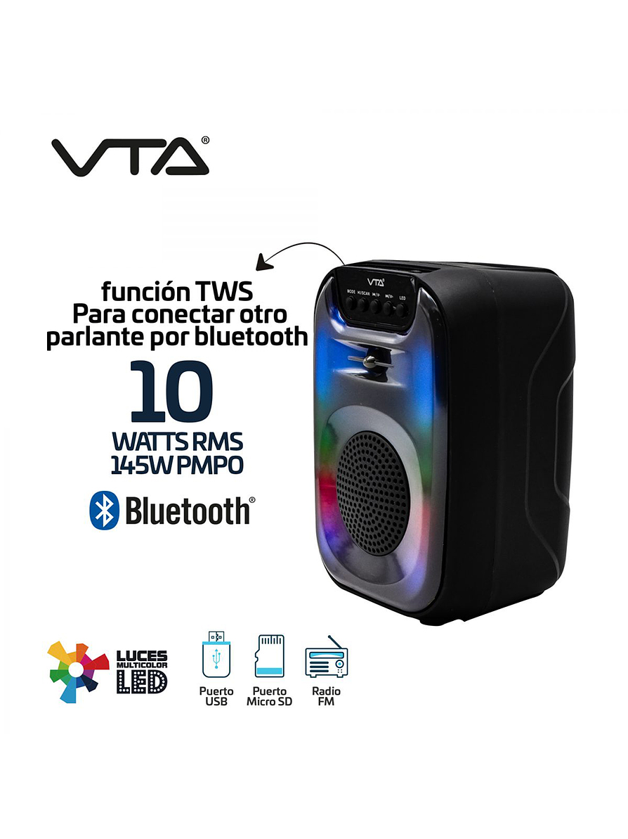 Parlante Recargable VTA-82478 3