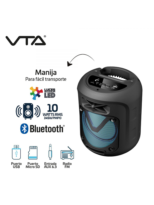 Parlante Recargable VTA-82864 5