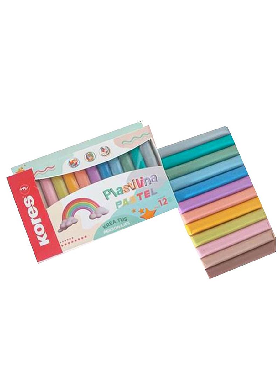 Plastilina Kores Jumbo Pastel X 12 Unidades 1