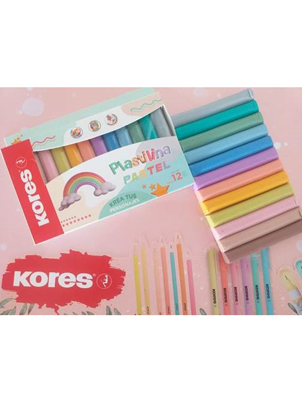 Plastilina Kores Jumbo Pastel X 12 Unidades 3