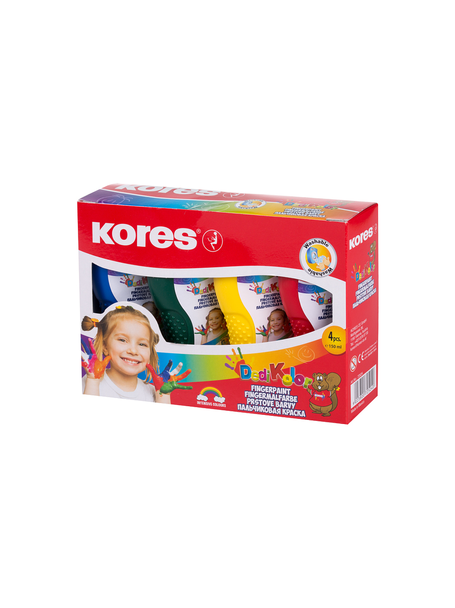 Pinturas Dedo Set 4 Botellas 150 Ml  1