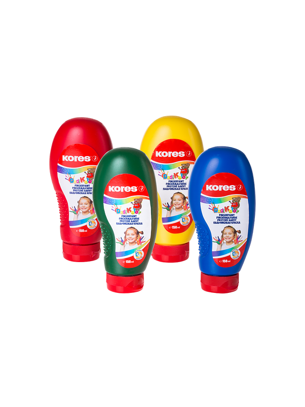 Pinturas Dedo Set 4 Botellas 150 Ml  2