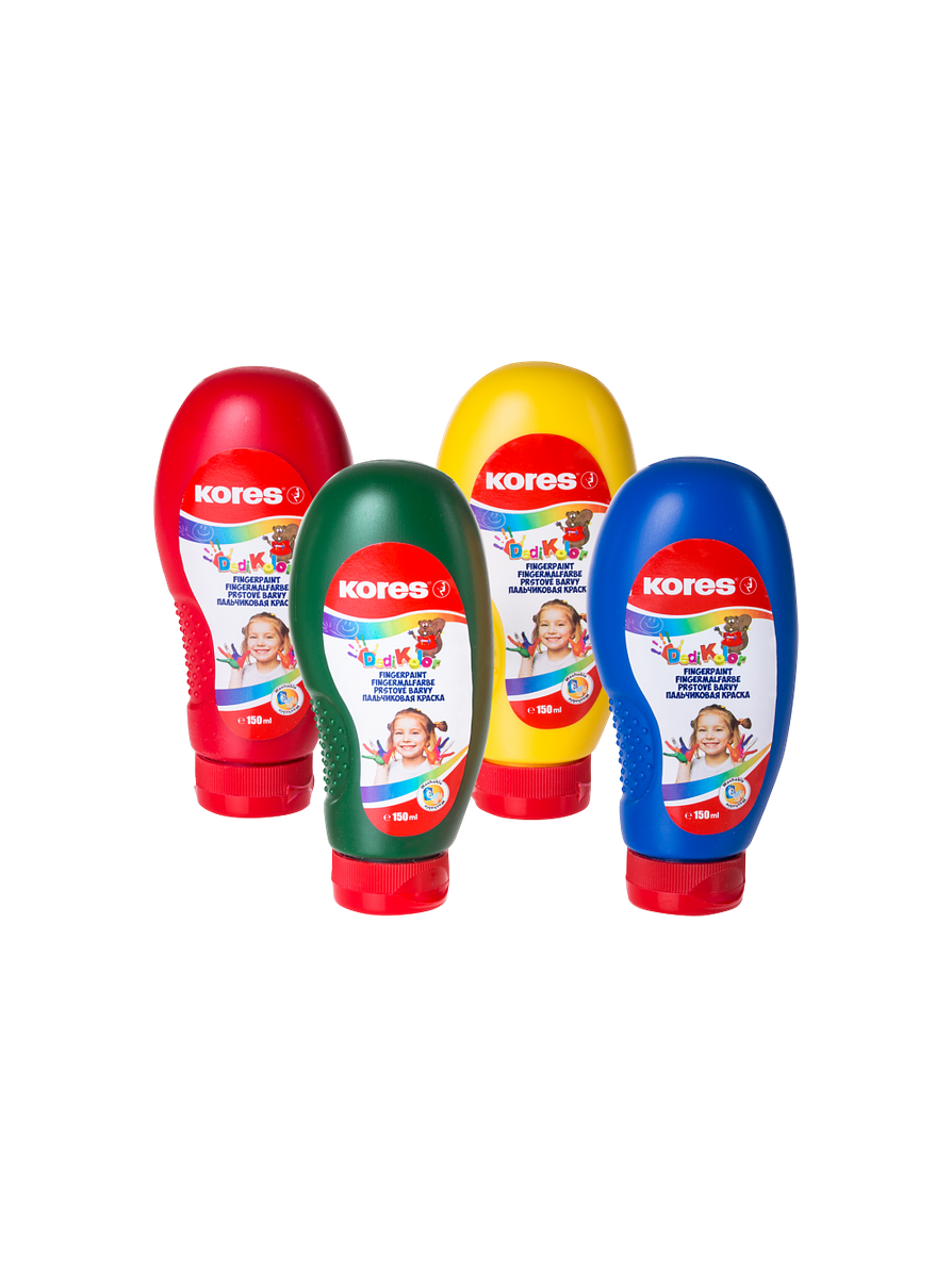 Pinturas Dedo Set 4 Botellas 150 Ml  2