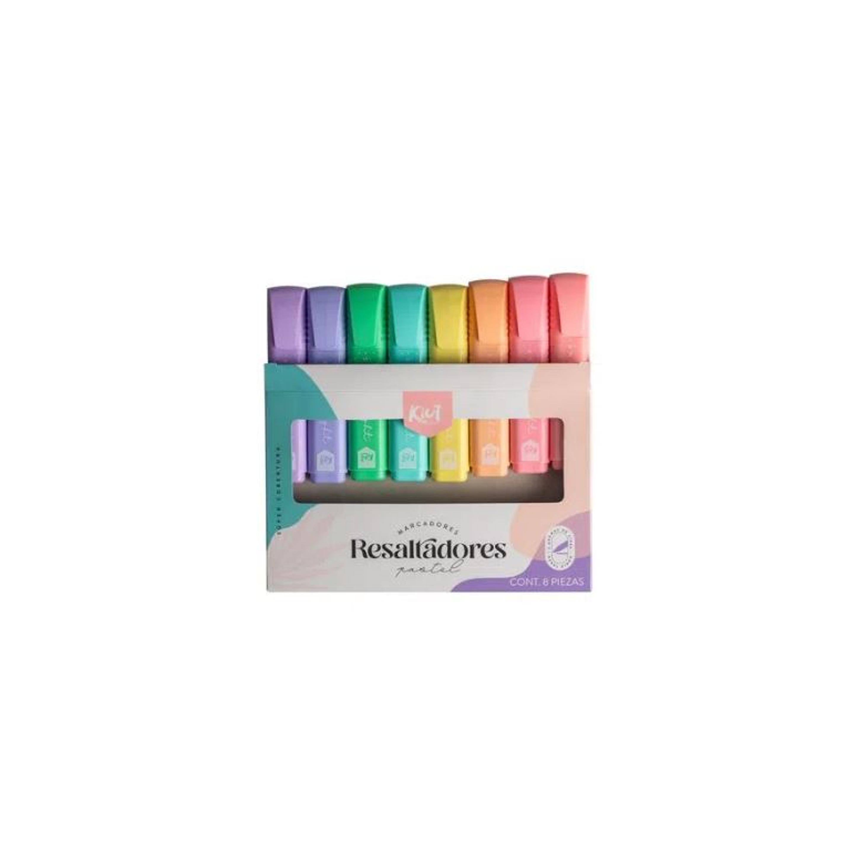 Resaltador Kiut Pastel X 8 Unidades 2