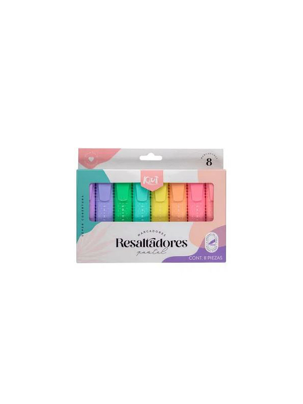 Resaltador Kiut Pastel X 8 Unidades 1