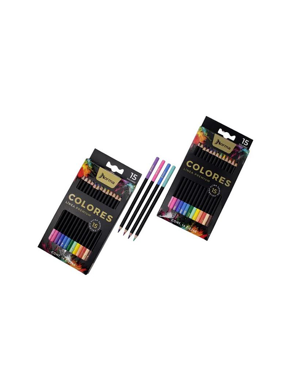 Colores Norma Premium X 15 Unidades 3