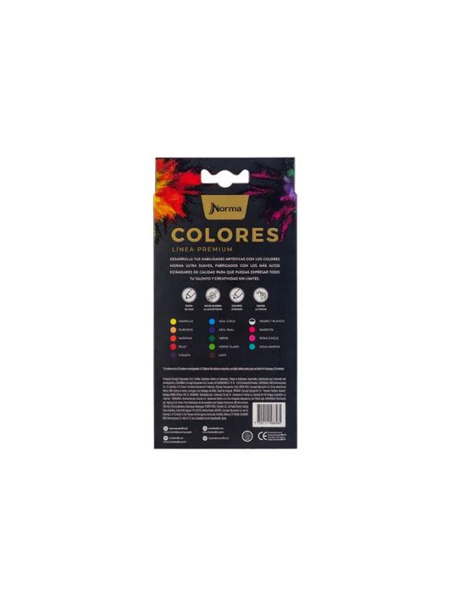 Colores Norma Premium X 15 Unidades 2