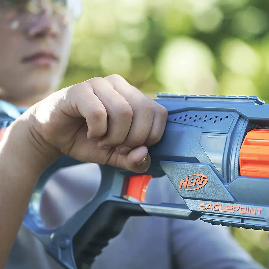 Nerf Elite 2.0 Lanzador Eaglepoint RD-8 – Tambor 8 Dardos – Cañón Y Mira – 16 Dardos Incluidos