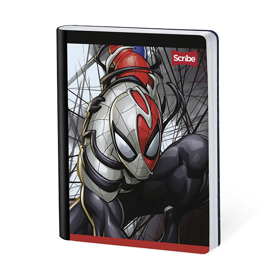 Cuaderno Cosido Spiderman Max 100 Hojas Cuadros  6