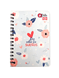 Cuaderno Argollado Qnota Femenino 100 Hojas Cuadros - Miniatura 1
