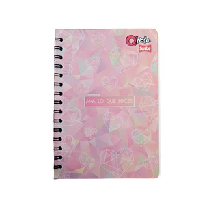 Cuaderno Argollado Qnota Femenino 100 Hojas Cuadros