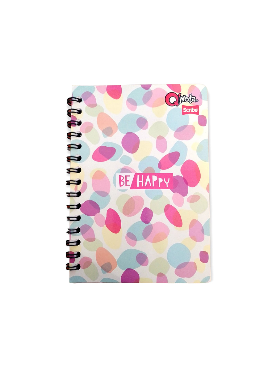 Cuaderno Argollado Qnota Femenino 100 Hojas Cuadros 3