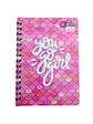 Cuaderno Argollado Qnota Femenino 100 Hojas Cuadros - Miniatura 4