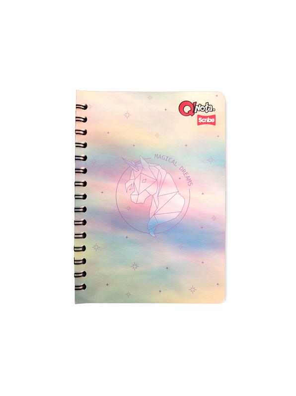Cuaderno Argollado Qnota Femenino 100 Hojas Cuadros 7