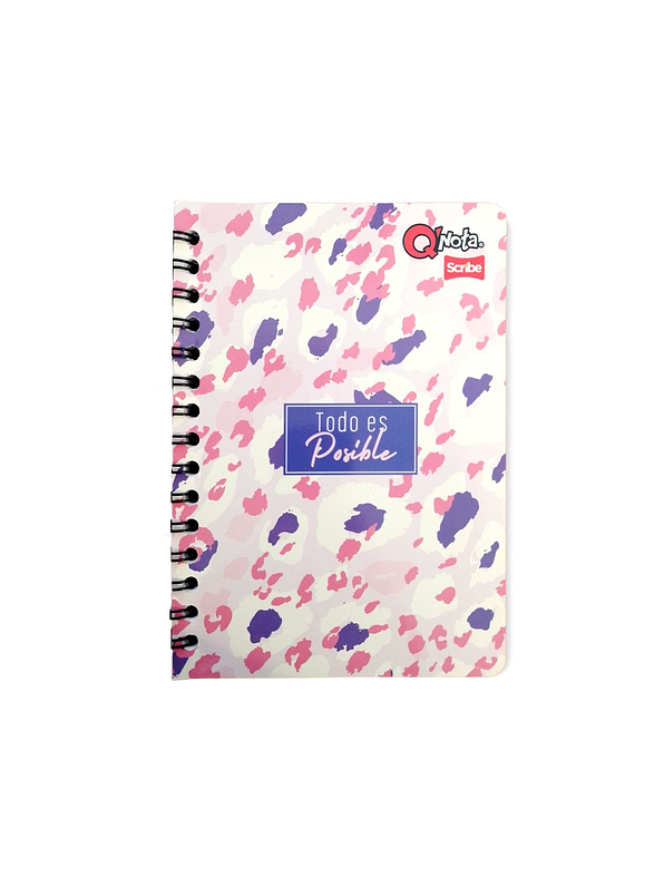 Cuaderno Argollado Qnota Femenino 100 Hojas Cuadros 9