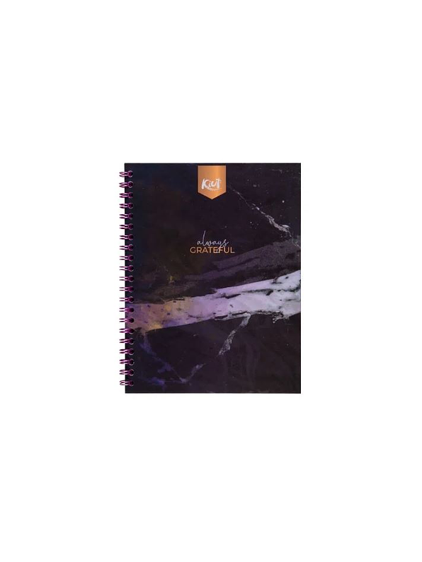 Cuaderno Argollado Pasta Dura Kiut 80 Hojas Cuadros 10