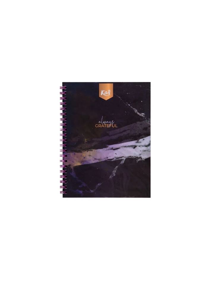 Cuaderno Argollado Pasta Dura Kiut 80 Hojas Cuadros 10