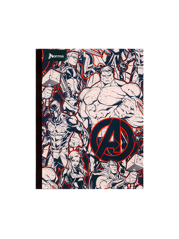 Cuaderno Cosido Norma The Avengers 50 Hojas Cuadros  9