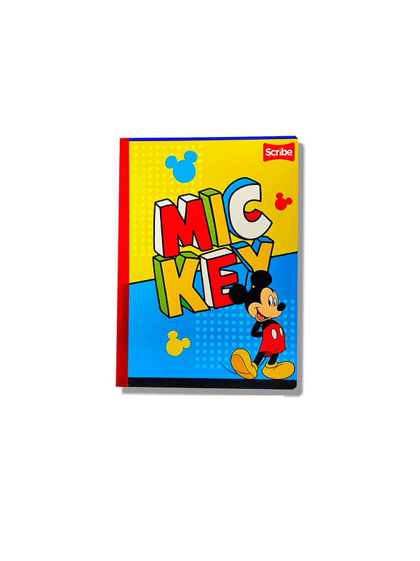 Cuaderno Cosido Mickey 50 Hojas Cuadros  1