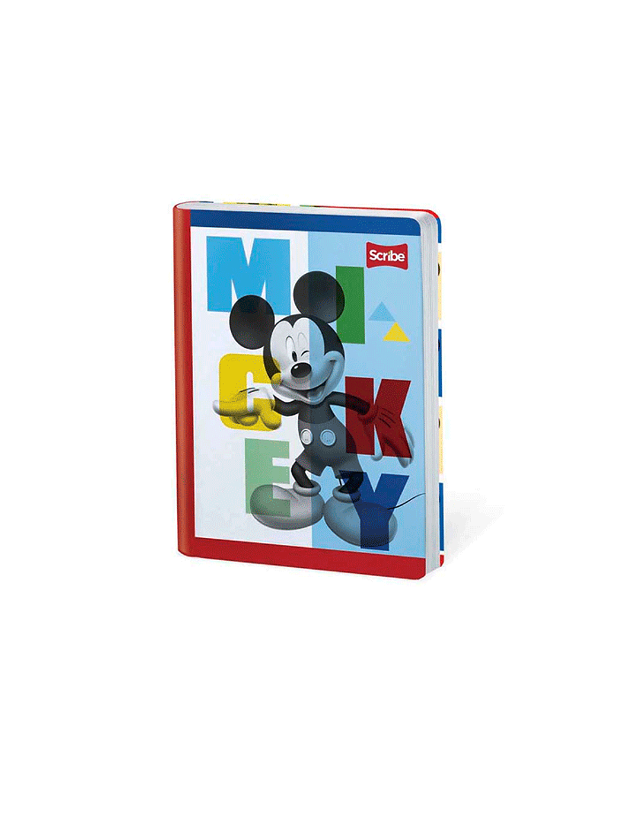 Cuaderno Cosido Mickey 50 Hojas Cuadros  3