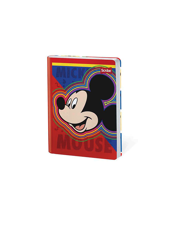 Cuaderno Cosido Mickey 50 Hojas Cuadros  5