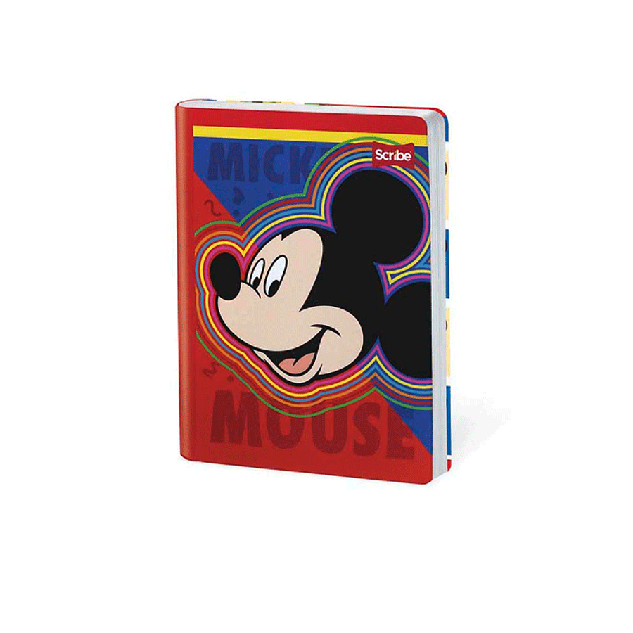 Cuaderno Cosido Mickey 50 Hojas Cuadros  5