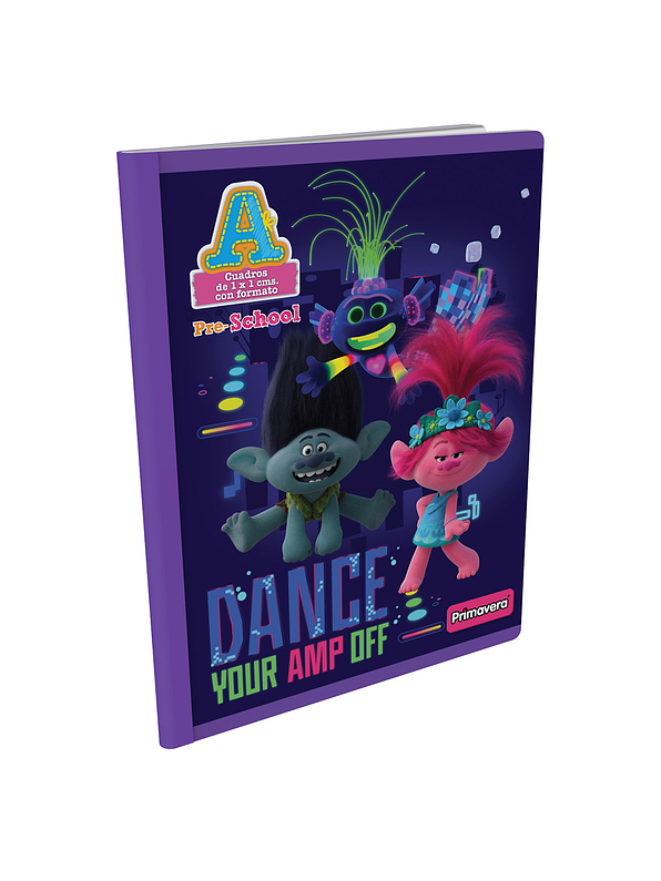 Cuaderno Cosido Preschool Niña 100 Hojas Cuadritos A 3