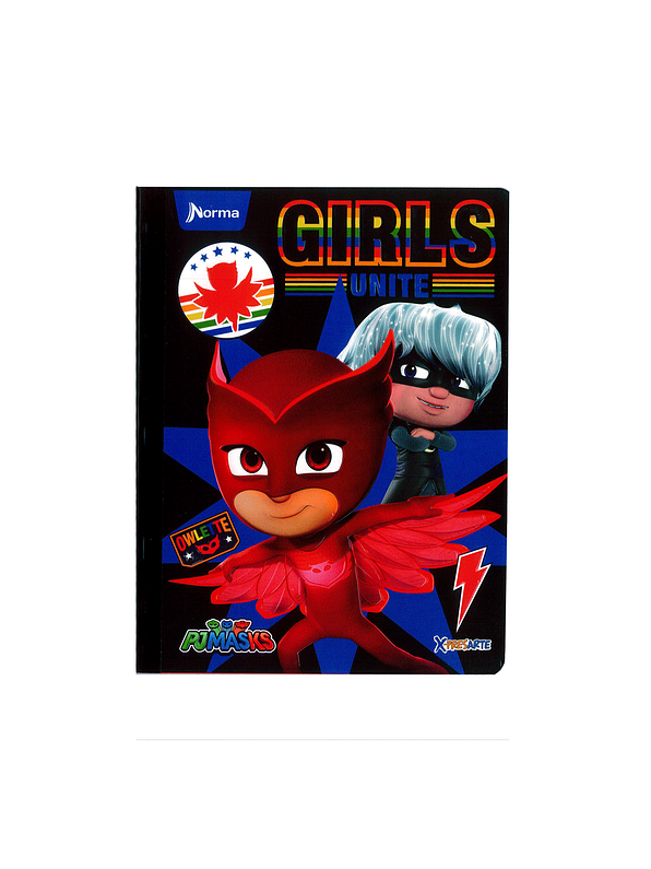 Cuaderno Cosido Norma Pjmasks 50 Hojas Cuadros 3