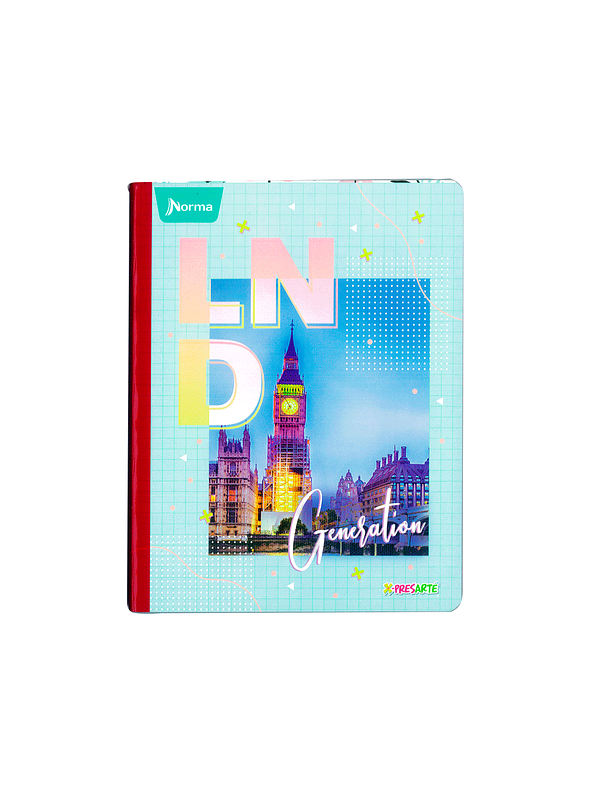 Cuaderno Cosido X-Presarte 100 Hojas Lineas Femenino  9