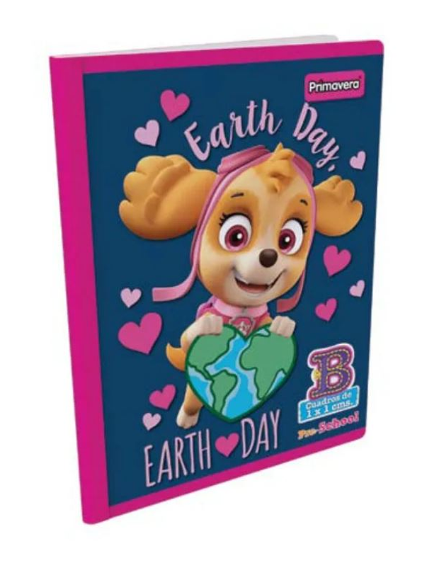 Cuaderno Cosido Primavera 100 Hojas Cuadritos B Niña 12