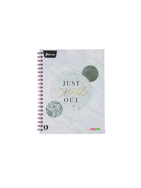 Cuaderno Argollado Pasta Dura Xpresarte Femenino 80 Hojas Cuadros 2