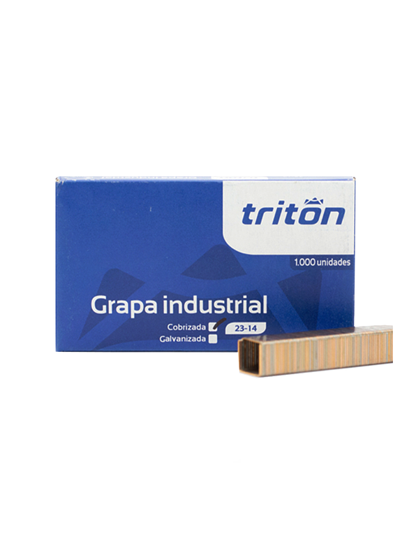 Grapa Industrial Tritón 23-14 Cobrizada 1
