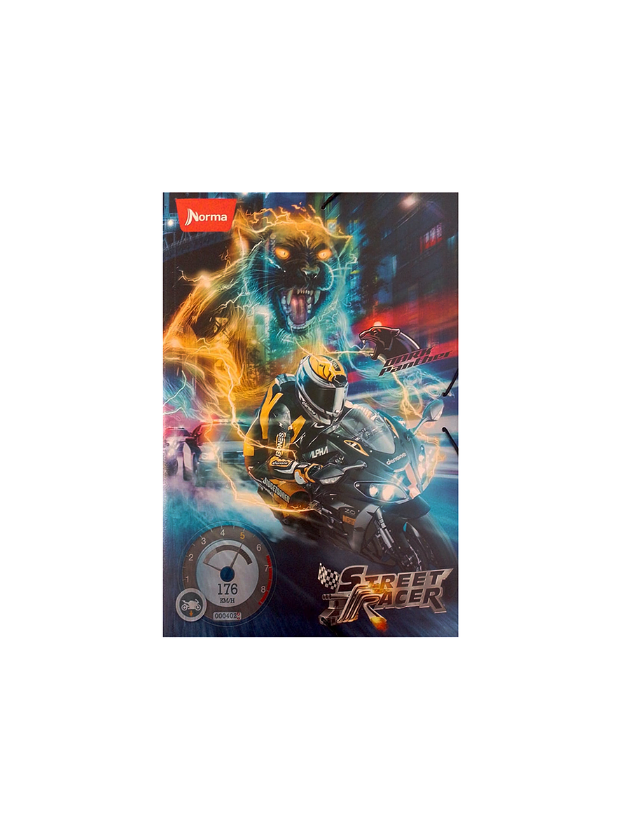 Carpeta Plástica Street Racer  1