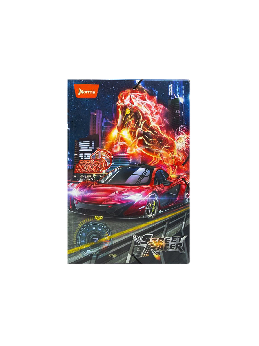 Carpeta Plástica Street Racer  2