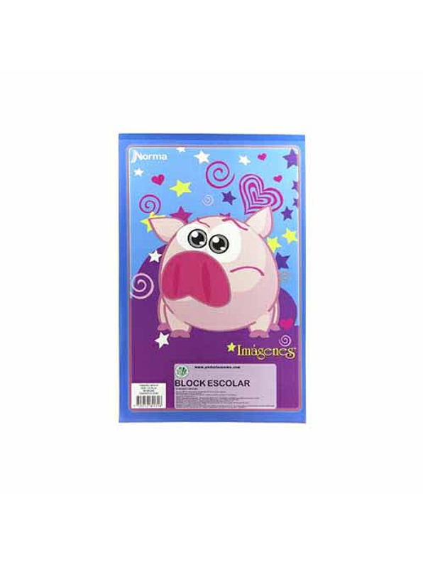 Block Carta Cuadros Imágenes X 70 Hojas  1