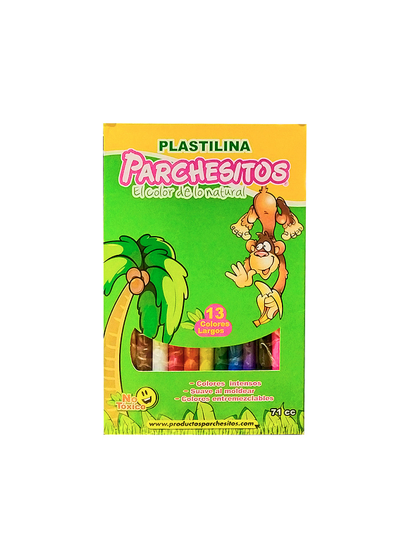 Plastilina Parchesitos Larga X 13 Unidades 1