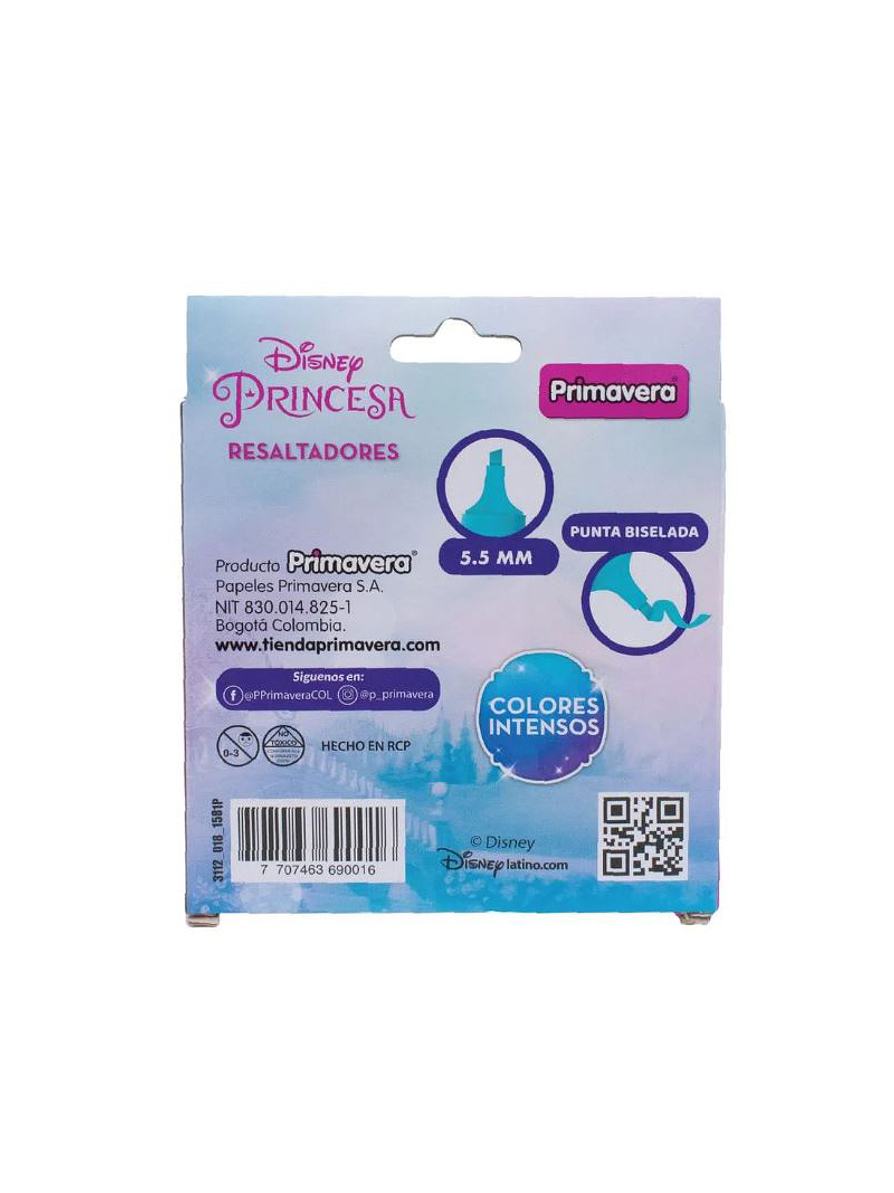 Resaltadores Pastel Princesas X 5 Unidades 3