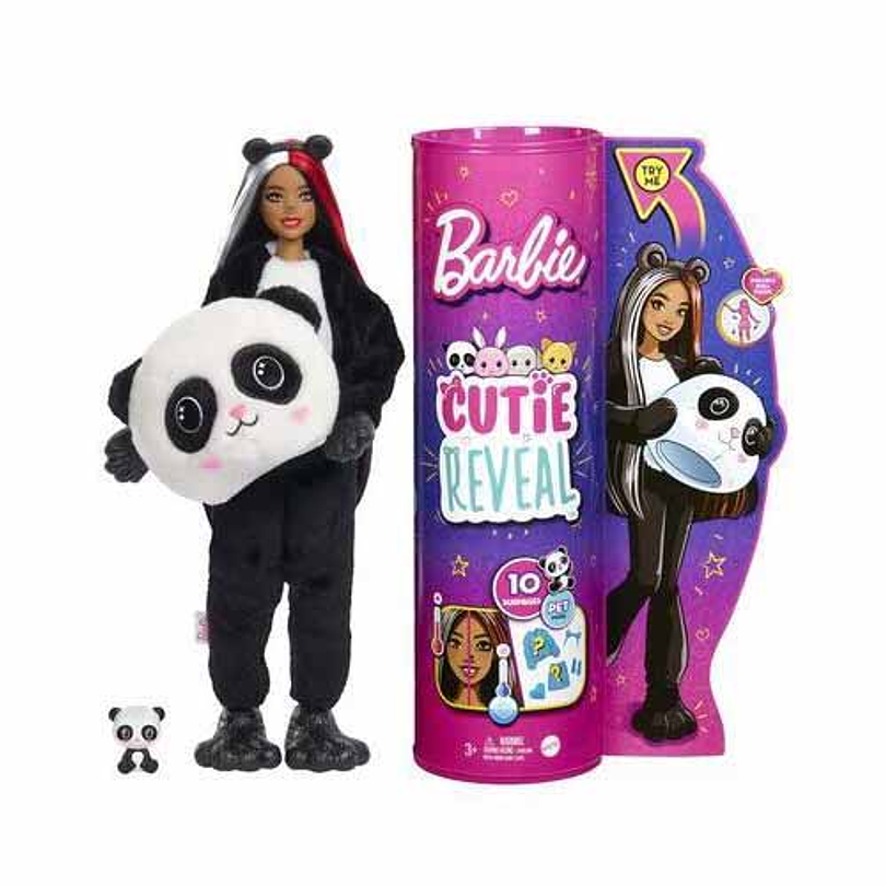 Barbie Cutie Reveal Disfraz De Oso Panda