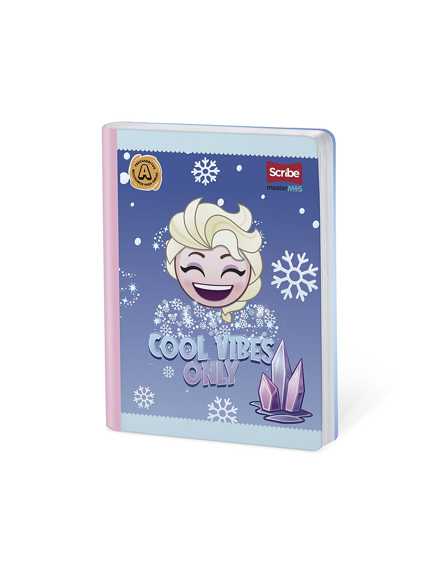 Cuaderno Cosido Disney Emoji 100 Hojas Cuadritos 9