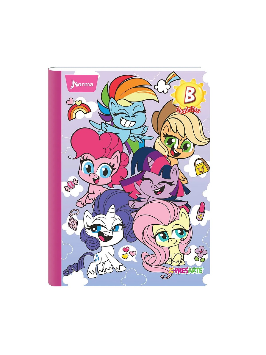 Cuaderno Cosido Norma Bebés Llorones / Stitch / Pony 100 Hojas Cuadritos B 4