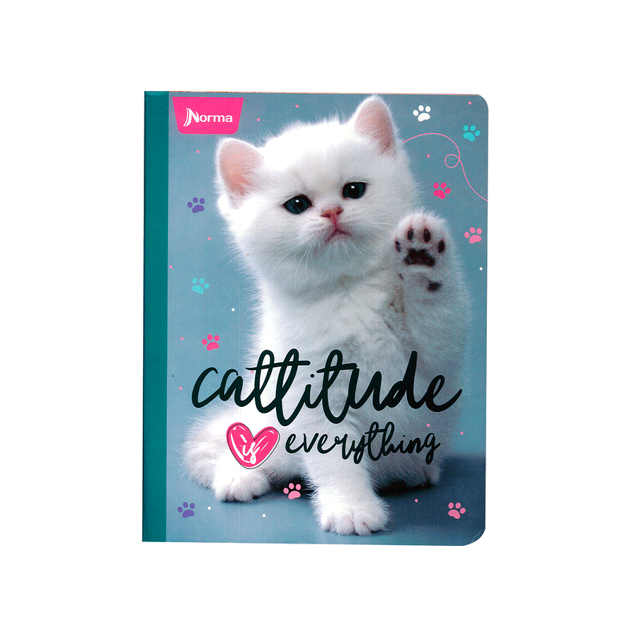 Cuaderno Cosido Norma Cats 100 Hojas Lineas 4