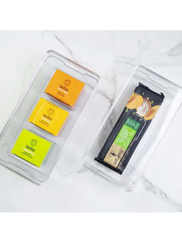 Organizador Clear Con Tapa 30 X 15 X 7 Cm 5