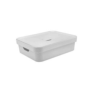 Caja Organizadora Baja Grande Con Tapa Cube