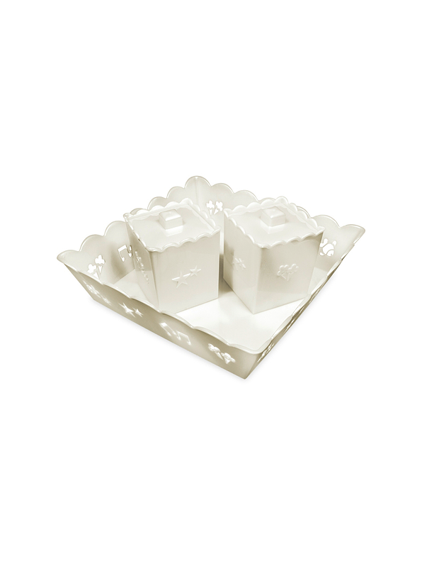 Kit Higiene 3 Piezas (1 bandeja + 1 Porta algodón + 1 Porta copitos) 1