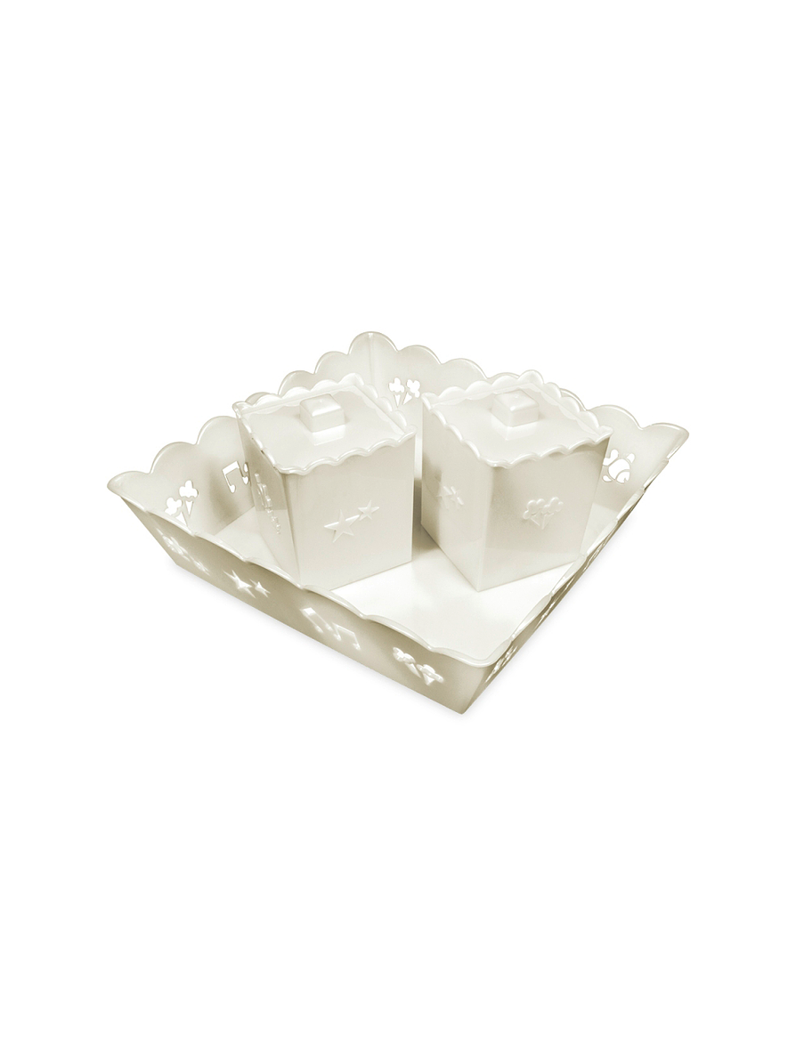 Kit Higiene 3 Piezas (1 bandeja + 1 Porta algodón + 1 Porta copitos) 1