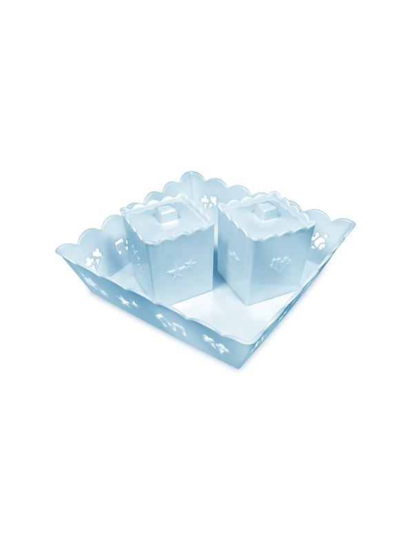 Kit Higiene 3 Piezas (1 bandeja + 1 Porta algodón + 1 Porta copitos) 2