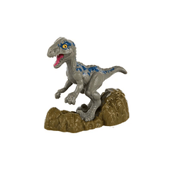 Micro Figura Collection Jurassic World Velociraptor Blue 