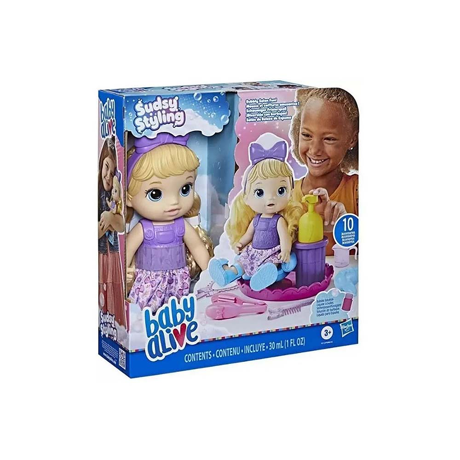 Baby Alive Glo Pixies Sudsy Styling Rubia  2