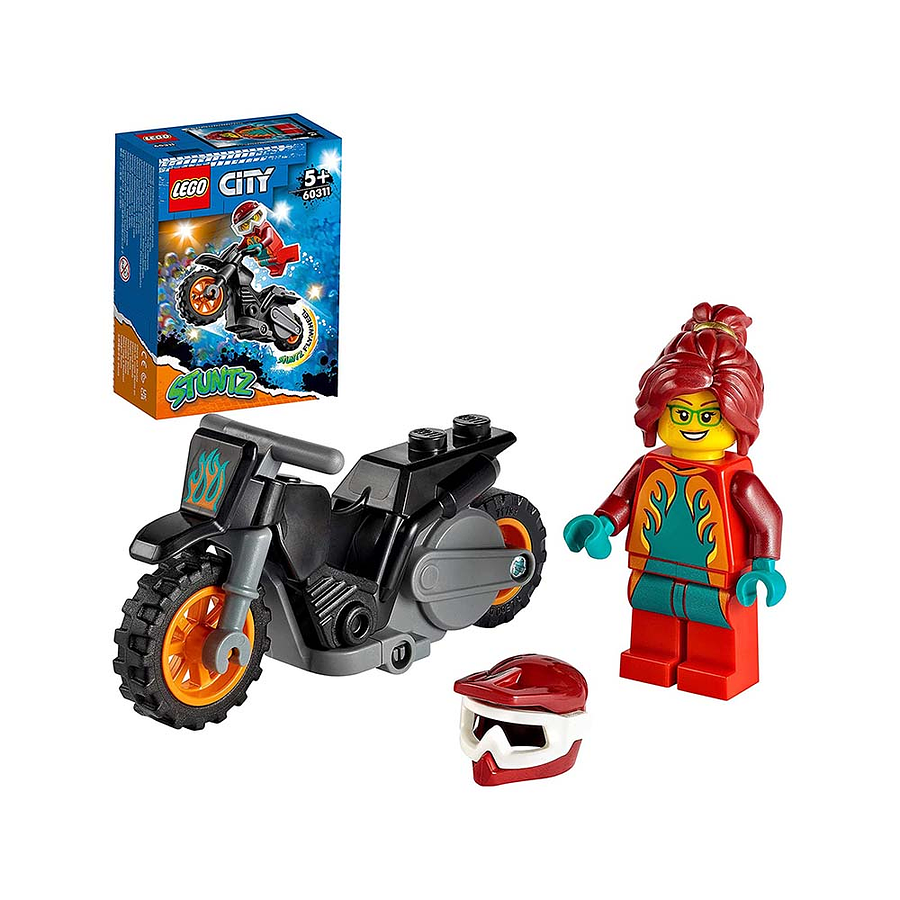 Lego Moto Acrobática Fuego  1