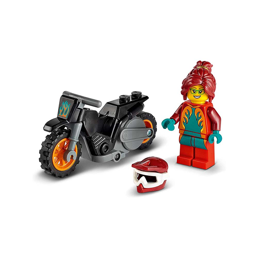 Lego Moto Acrobática Fuego  3